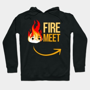 Fire Meet Gasoline Couples Matching Design Hoodie